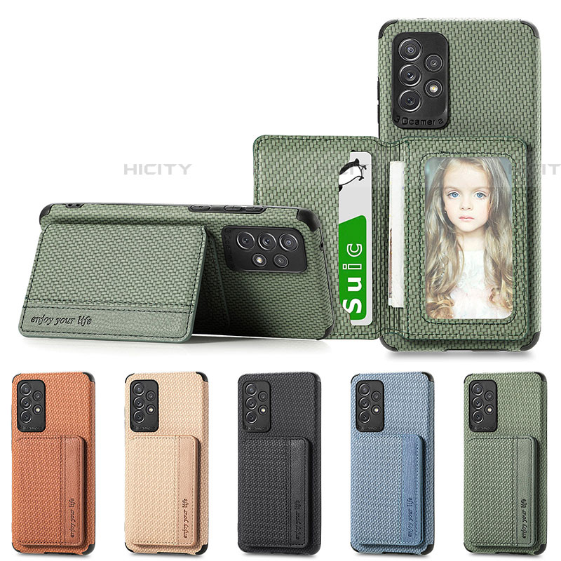 Coque Ultra Fine Silicone Souple Housse Etui avec Aimante Magnetique S01D pour Samsung Galaxy A72 5G Plus