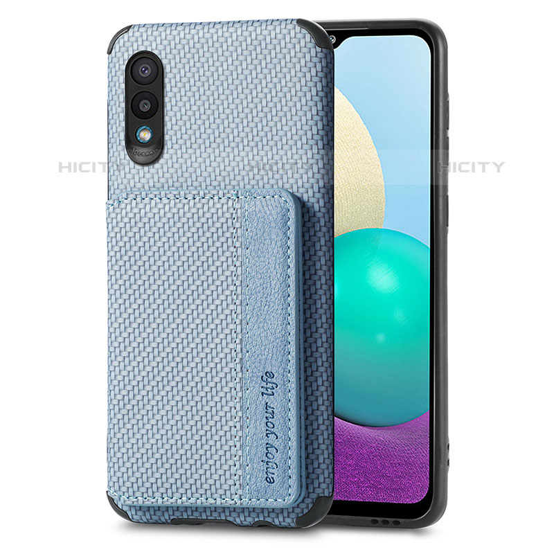 Coque Ultra Fine Silicone Souple Housse Etui avec Aimante Magnetique S01D pour Samsung Galaxy M02 Plus