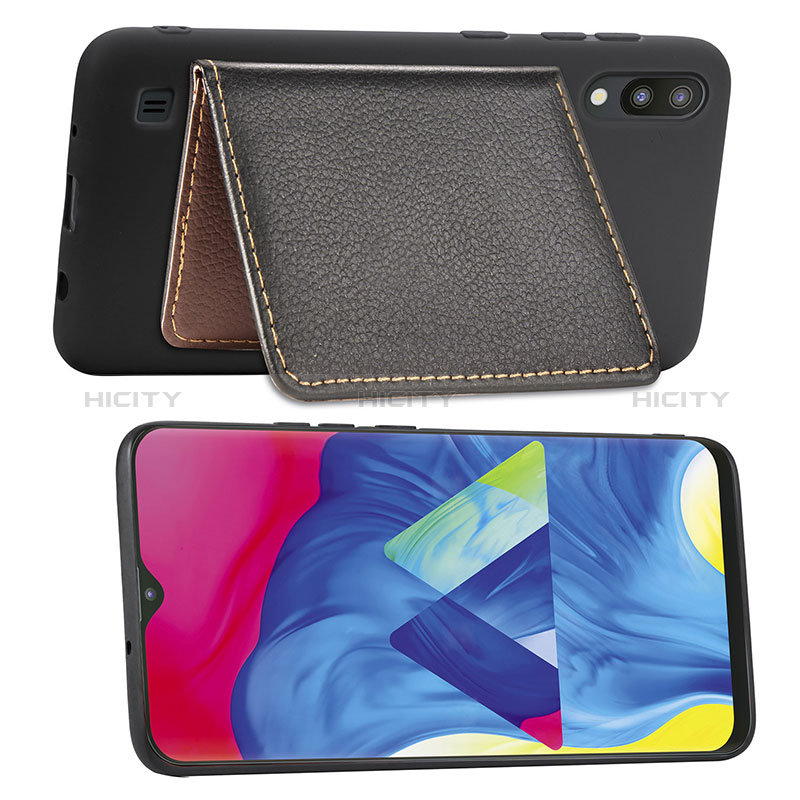 Coque Ultra Fine Silicone Souple Housse Etui avec Aimante Magnetique S01D pour Samsung Galaxy M10 Plus