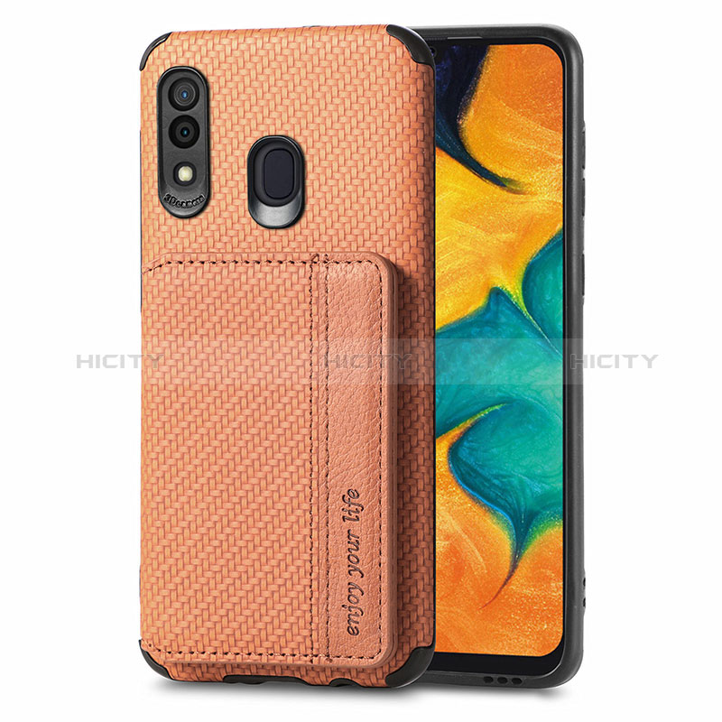 Coque Ultra Fine Silicone Souple Housse Etui avec Aimante Magnetique S01D pour Samsung Galaxy M10S Plus