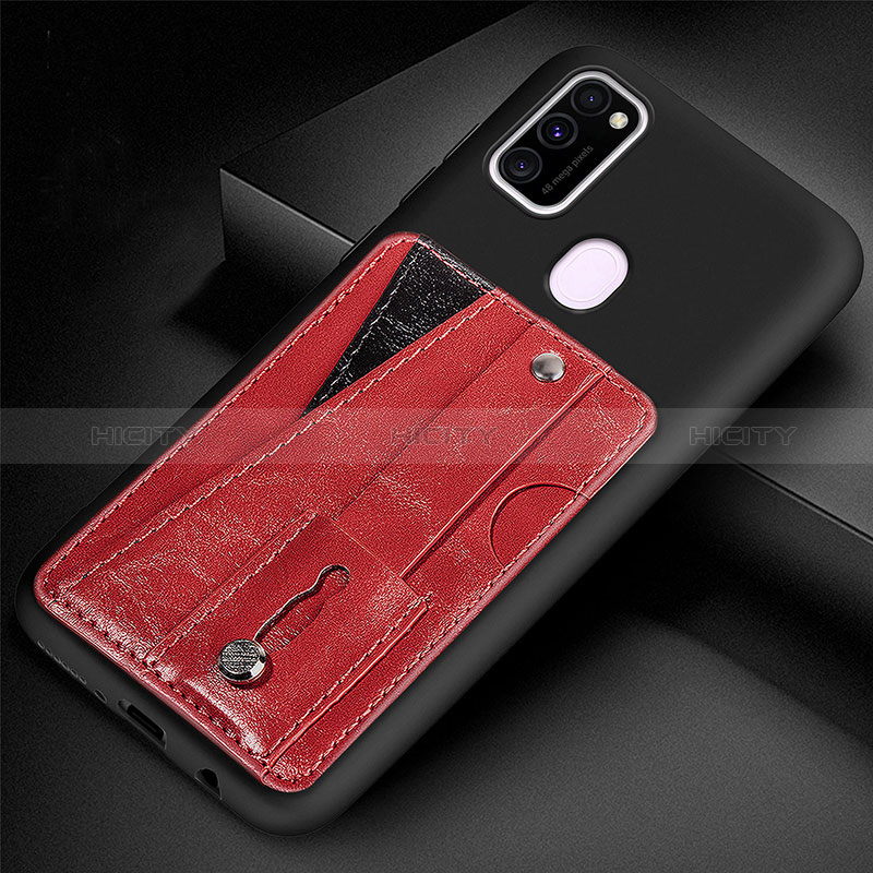 Coque Ultra Fine Silicone Souple Housse Etui avec Aimante Magnetique S01D pour Samsung Galaxy M30s Plus