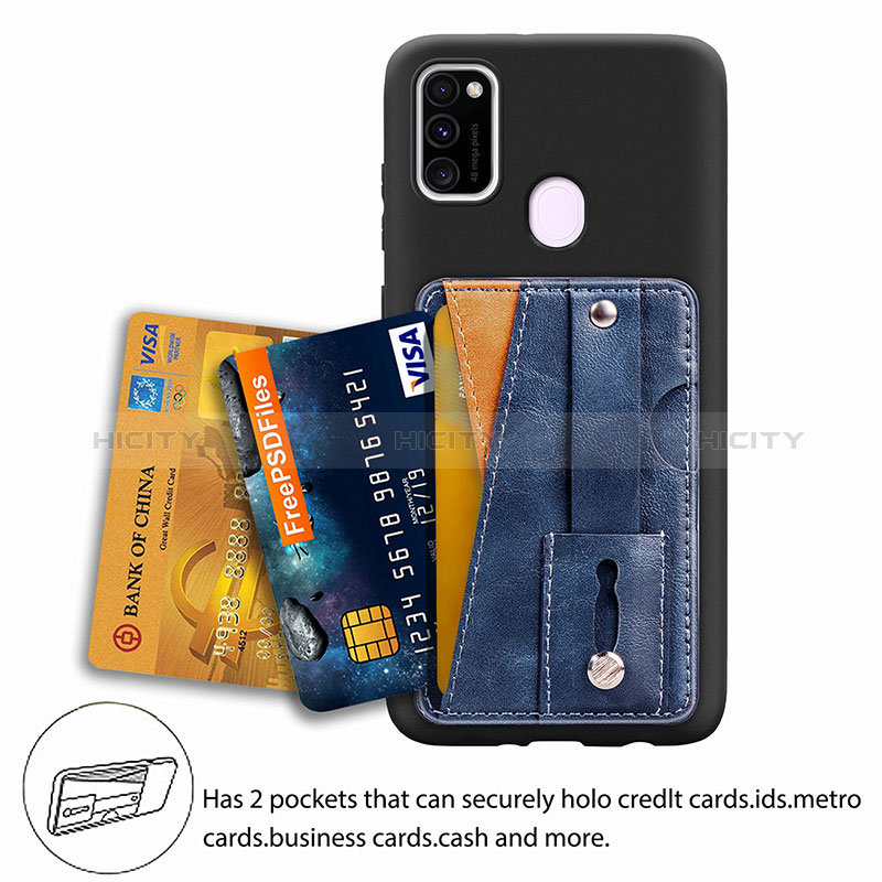 Coque Ultra Fine Silicone Souple Housse Etui avec Aimante Magnetique S01D pour Samsung Galaxy M30s Plus