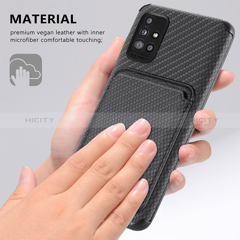 Coque Ultra Fine Silicone Souple Housse Etui avec Aimante Magnetique S01D pour Samsung Galaxy M40S Plus