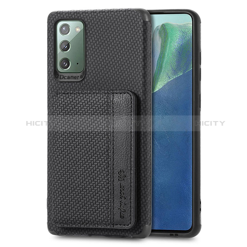 Coque Ultra Fine Silicone Souple Housse Etui avec Aimante Magnetique S01D pour Samsung Galaxy Note 20 5G Noir Plus