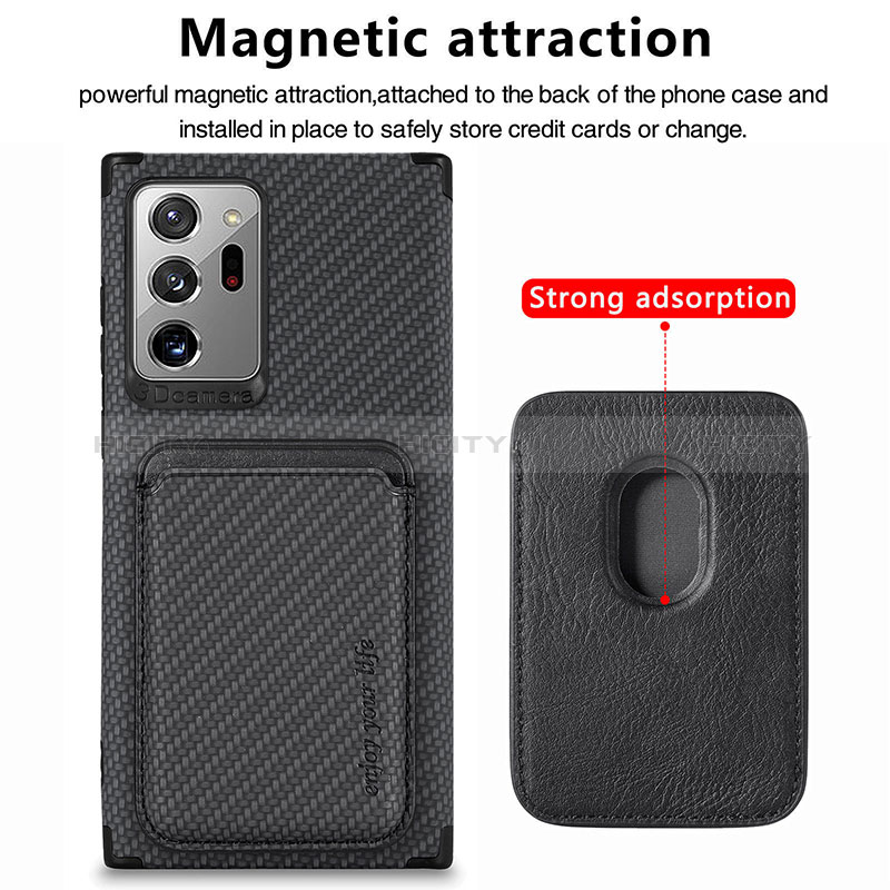 Coque Ultra Fine Silicone Souple Housse Etui avec Aimante Magnetique S01D pour Samsung Galaxy Note 20 Ultra 5G Plus