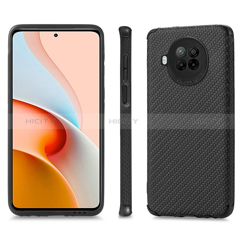 Coque Ultra Fine Silicone Souple Housse Etui avec Aimante Magnetique S01D pour Xiaomi Mi 10i 5G Noir Plus