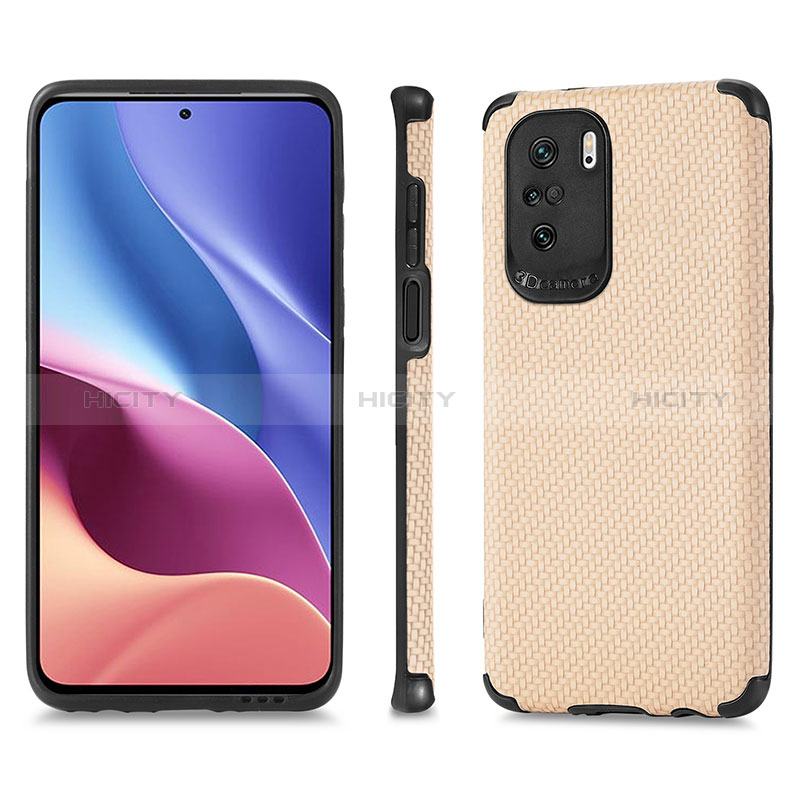 Coque Ultra Fine Silicone Souple Housse Etui avec Aimante Magnetique S01D pour Xiaomi Mi 11X Pro 5G Or Plus