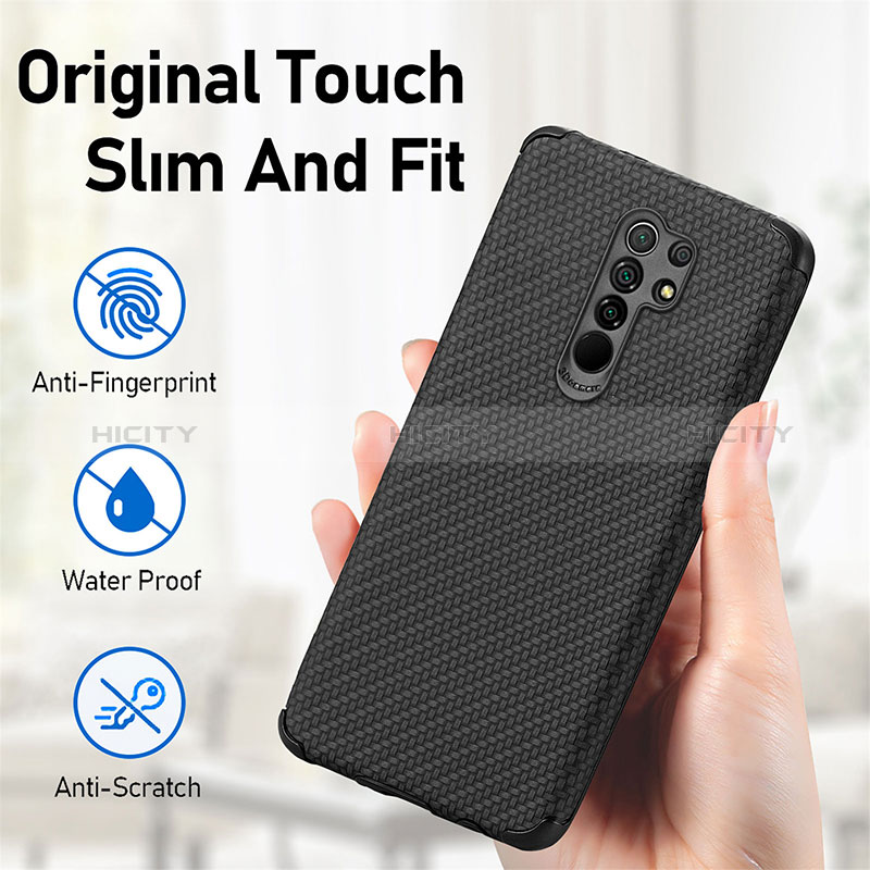 Coque Ultra Fine Silicone Souple Housse Etui avec Aimante Magnetique S01D pour Xiaomi Poco M2 Plus