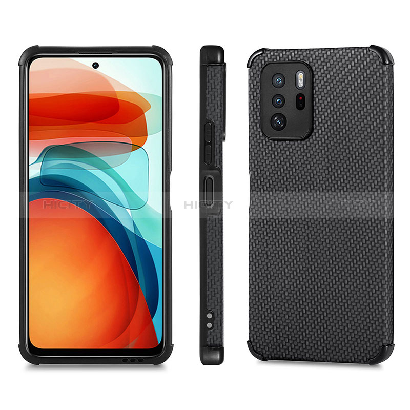 Coque Ultra Fine Silicone Souple Housse Etui avec Aimante Magnetique S01D pour Xiaomi Poco X3 GT 5G Noir Plus