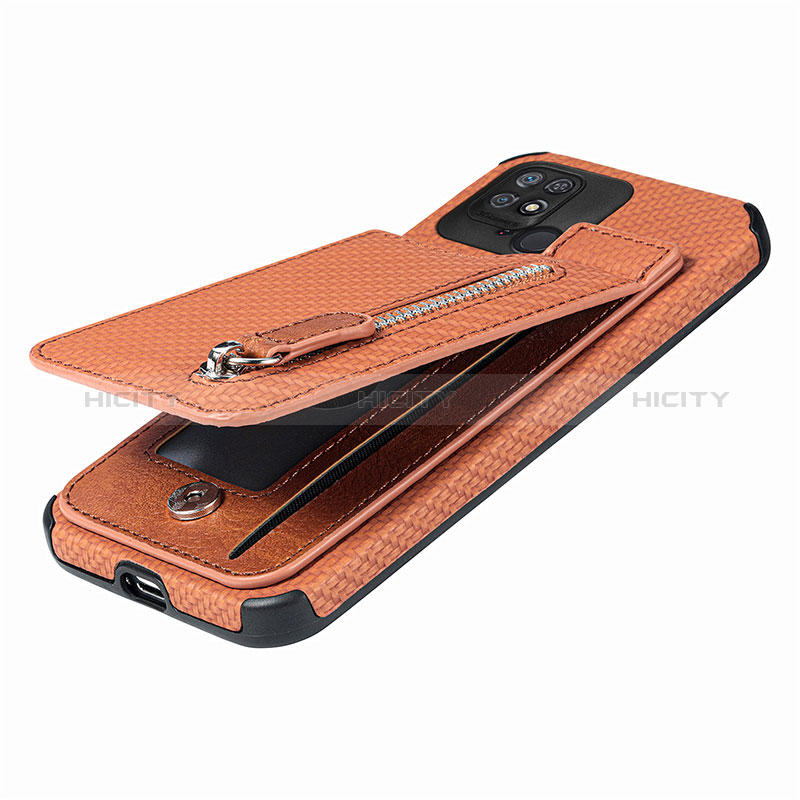 Coque Ultra Fine Silicone Souple Housse Etui avec Aimante Magnetique S01D pour Xiaomi Redmi 10 India Plus