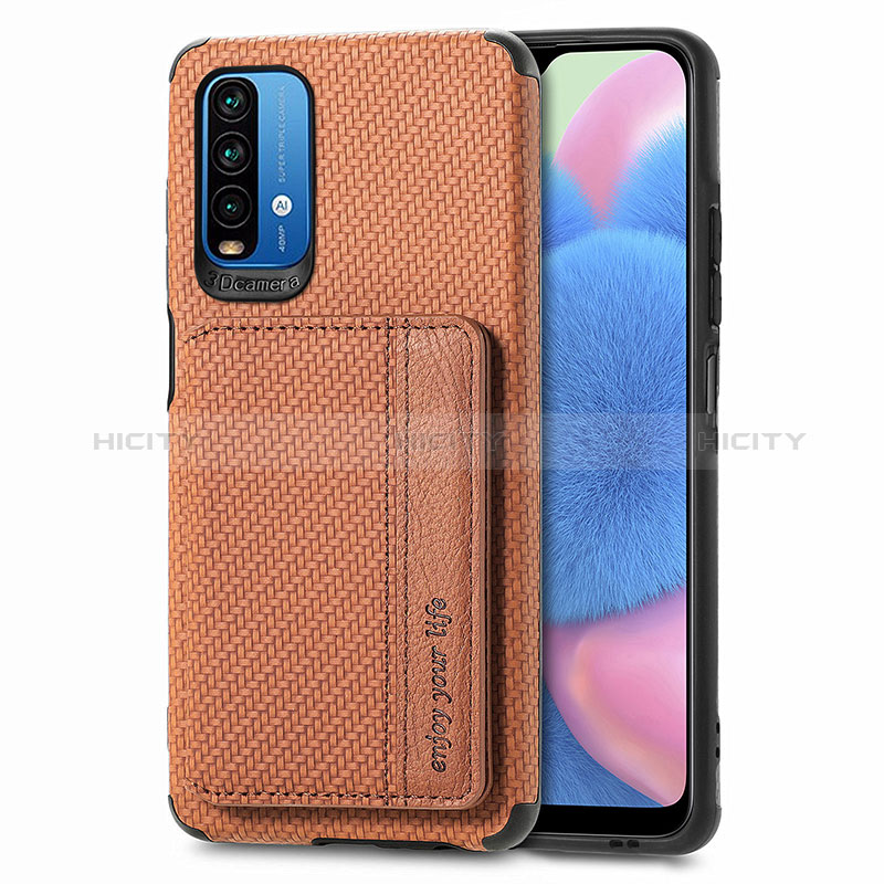 Coque Ultra Fine Silicone Souple Housse Etui avec Aimante Magnetique S01D pour Xiaomi Redmi 9 Power Plus