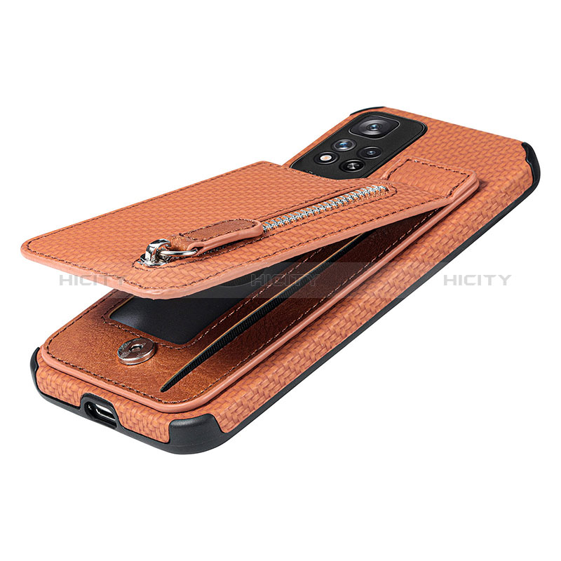 Coque Ultra Fine Silicone Souple Housse Etui avec Aimante Magnetique S01D pour Xiaomi Redmi Note 11 Pro+ Plus 5G Plus