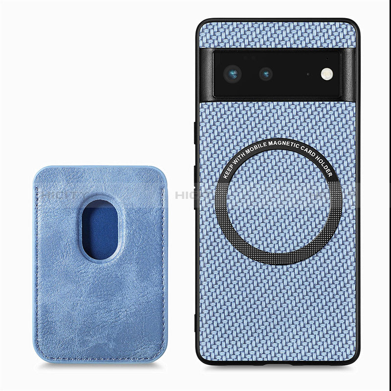 Coque Ultra Fine Silicone Souple Housse Etui avec Aimante Magnetique S02D pour Google Pixel 6 5G Plus