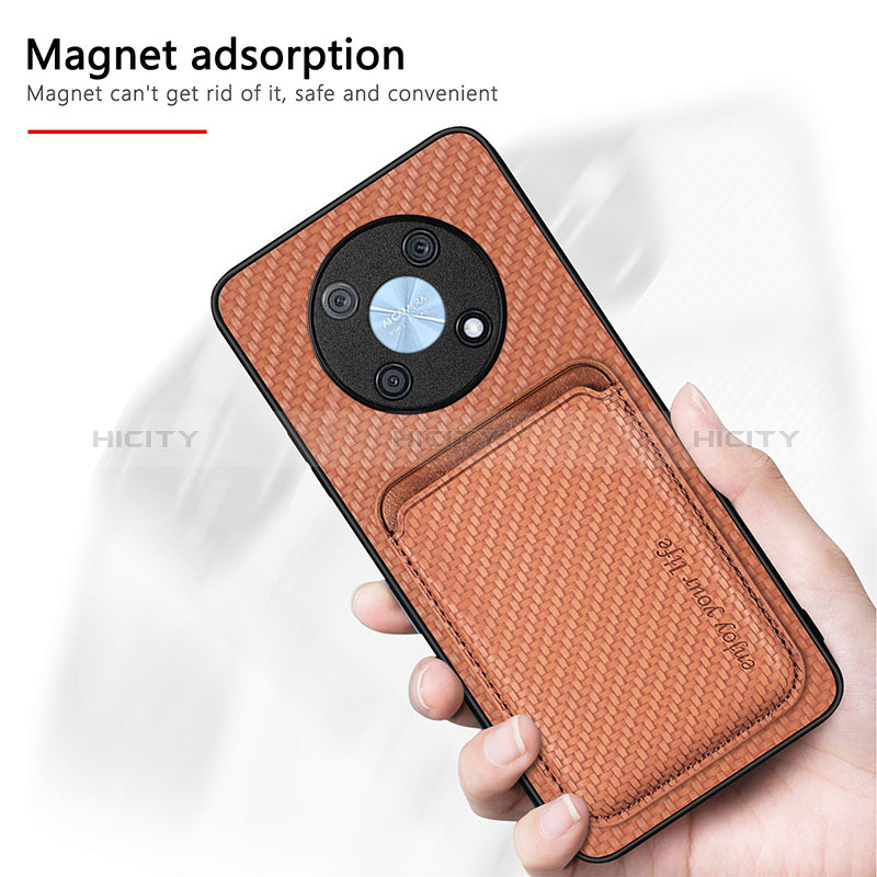 Coque Ultra Fine Silicone Souple Housse Etui avec Aimante Magnetique S02D pour Huawei Enjoy 50 Pro Plus