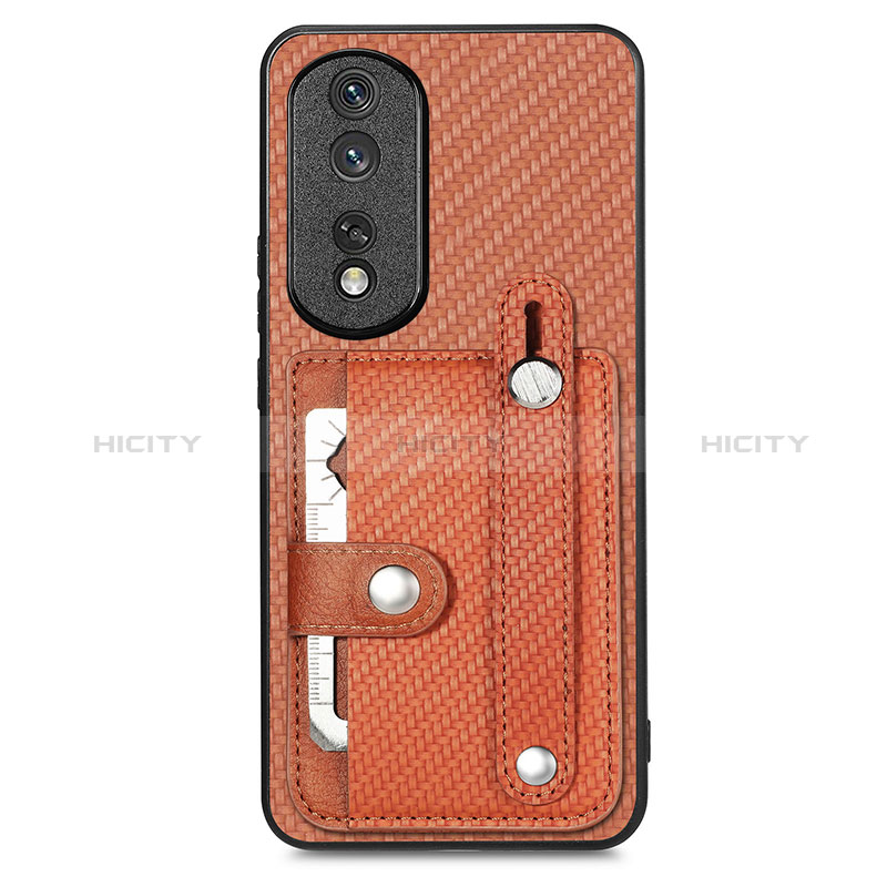 Coque Ultra Fine Silicone Souple Housse Etui avec Aimante Magnetique S02D pour Huawei Honor 80 Pro 5G Plus