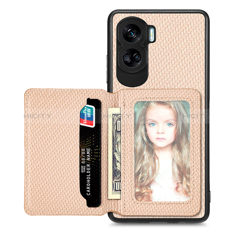 Coque Ultra Fine Silicone Souple Housse Etui avec Aimante Magnetique S02D pour Huawei Honor 90 Lite 5G Plus