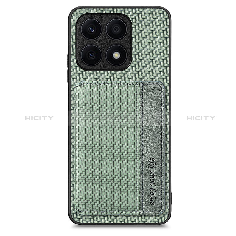 Coque Ultra Fine Silicone Souple Housse Etui avec Aimante Magnetique S02D pour Huawei Honor X8a 4G Vert Plus