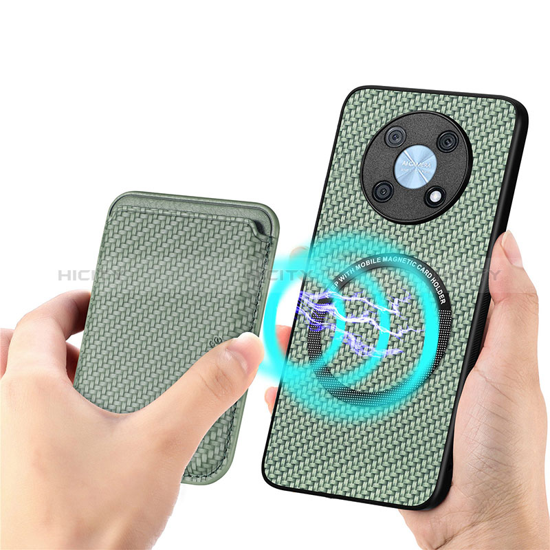 Coque Ultra Fine Silicone Souple Housse Etui avec Aimante Magnetique S02D pour Huawei Nova Y90 Vert Plus