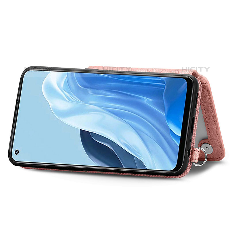 Coque Ultra Fine Silicone Souple Housse Etui avec Aimante Magnetique S02D pour Oppo Reno7 5G Plus