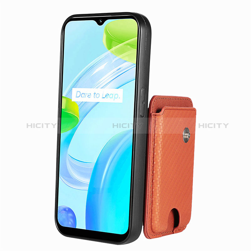 Coque Ultra Fine Silicone Souple Housse Etui avec Aimante Magnetique S02D pour Realme C30 Plus