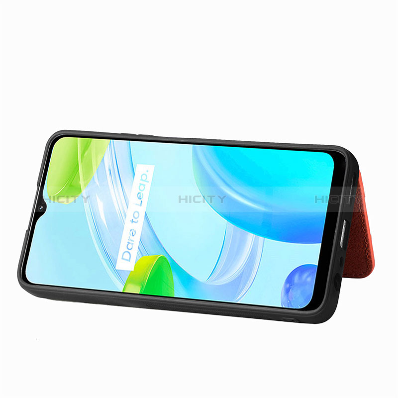 Coque Ultra Fine Silicone Souple Housse Etui avec Aimante Magnetique S02D pour Realme C30 Plus