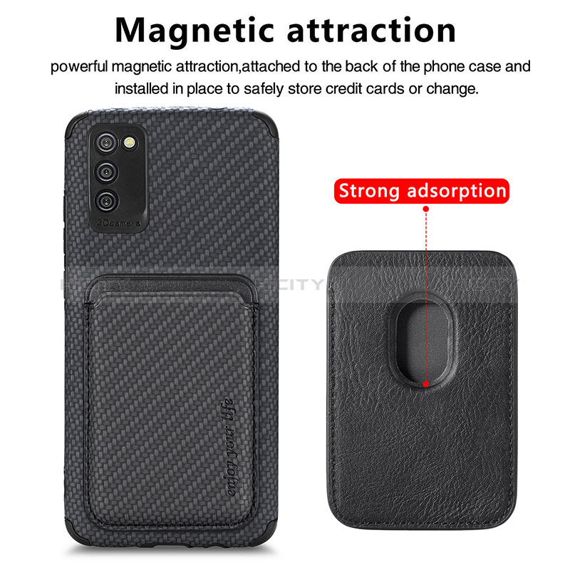 Coque Ultra Fine Silicone Souple Housse Etui avec Aimante Magnetique S02D pour Samsung Galaxy A02s Plus