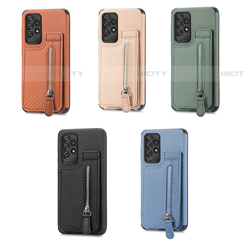 Coque Ultra Fine Silicone Souple Housse Etui avec Aimante Magnetique S02D pour Samsung Galaxy A52 4G Plus