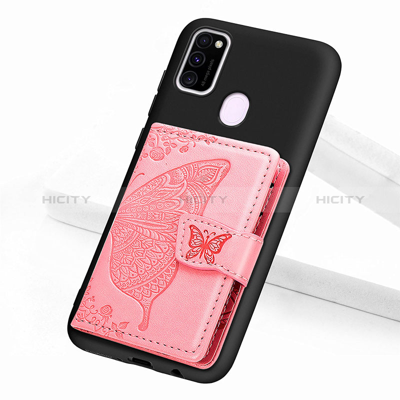 Coque Ultra Fine Silicone Souple Housse Etui avec Aimante Magnetique S02D pour Samsung Galaxy M30s Plus