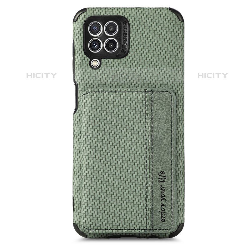 Coque Ultra Fine Silicone Souple Housse Etui avec Aimante Magnetique S02D pour Samsung Galaxy M32 4G Vert Plus