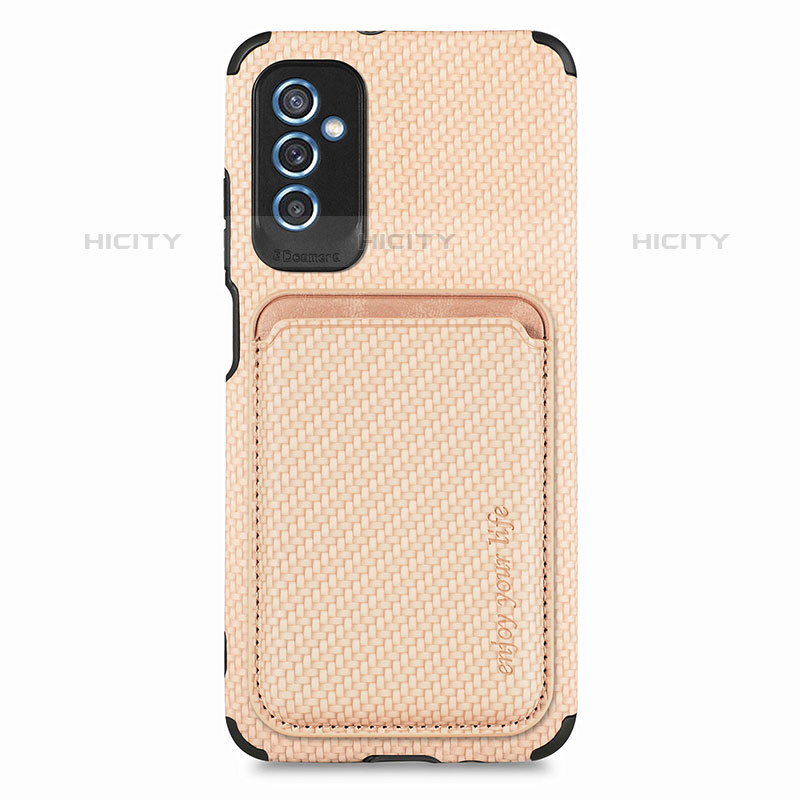 Coque Ultra Fine Silicone Souple Housse Etui avec Aimante Magnetique S02D pour Samsung Galaxy M52 5G Or Plus