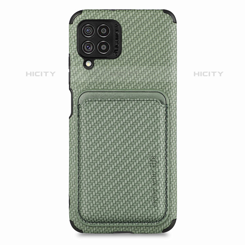 Coque Ultra Fine Silicone Souple Housse Etui avec Aimante Magnetique S02D pour Samsung Galaxy M62 4G Vert Plus