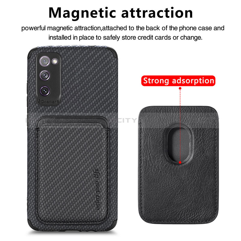 Coque Ultra Fine Silicone Souple Housse Etui avec Aimante Magnetique S02D pour Samsung Galaxy S20 FE (2022) 5G Plus