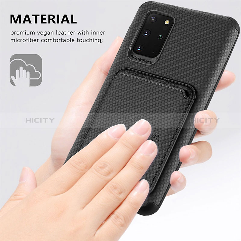 Coque Ultra Fine Silicone Souple Housse Etui avec Aimante Magnetique S02D pour Samsung Galaxy S20 Plus 5G Plus