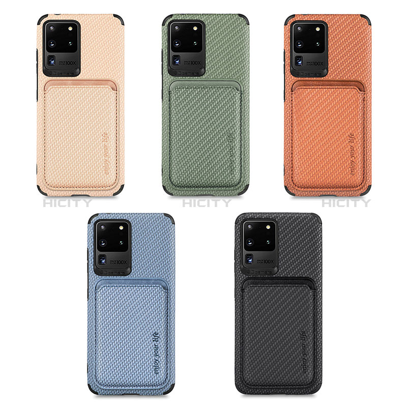 Coque Ultra Fine Silicone Souple Housse Etui avec Aimante Magnetique S02D pour Samsung Galaxy S20 Ultra 5G Plus