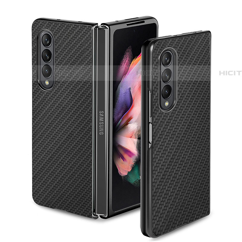 Coque Ultra Fine Silicone Souple Housse Etui avec Aimante Magnetique S02D pour Samsung Galaxy Z Fold4 5G Noir Plus