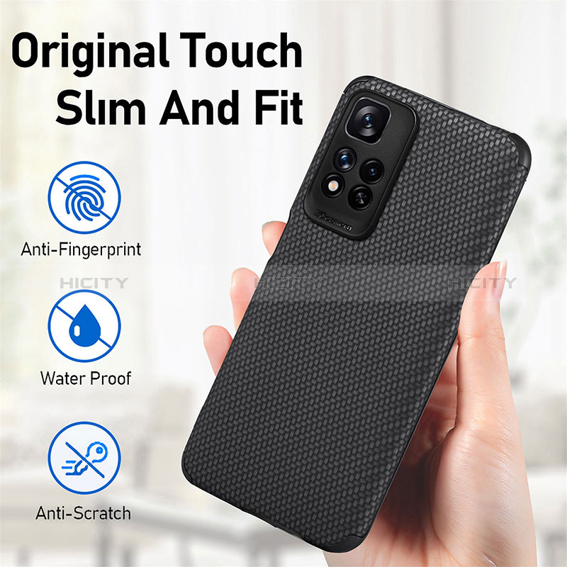 Coque Ultra Fine Silicone Souple Housse Etui avec Aimante Magnetique S02D pour Xiaomi Mi 11i 5G (2022) Plus