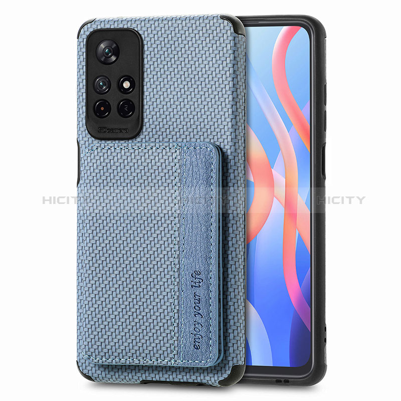 Coque Ultra Fine Silicone Souple Housse Etui avec Aimante Magnetique S02D pour Xiaomi Poco M4 Pro 5G Plus