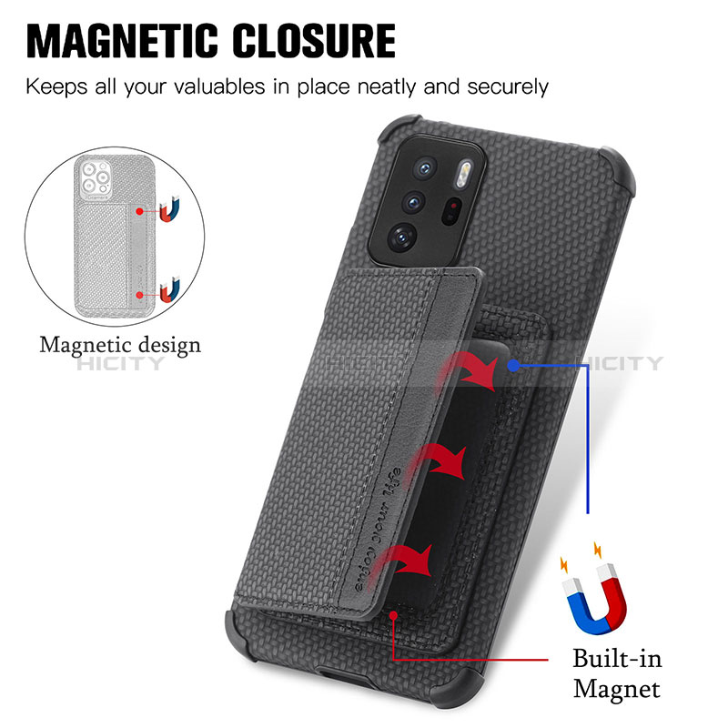 Coque Ultra Fine Silicone Souple Housse Etui avec Aimante Magnetique S02D pour Xiaomi Poco X3 GT 5G Plus