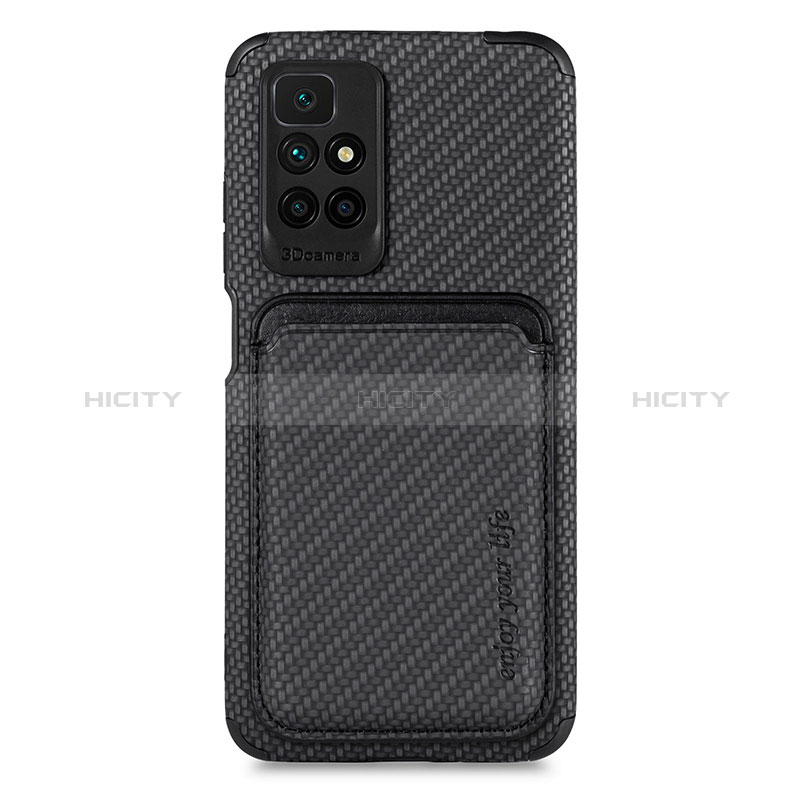 Coque Ultra Fine Silicone Souple Housse Etui avec Aimante Magnetique S02D pour Xiaomi Redmi 10 (2022) Noir Plus