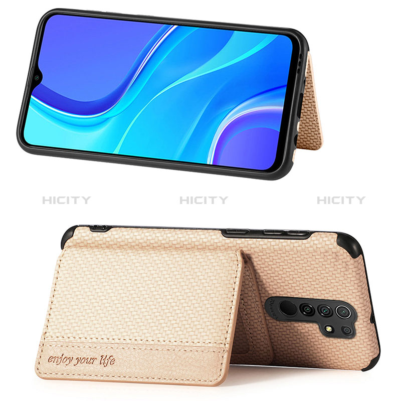 Coque Ultra Fine Silicone Souple Housse Etui avec Aimante Magnetique S02D pour Xiaomi Redmi 9 Plus