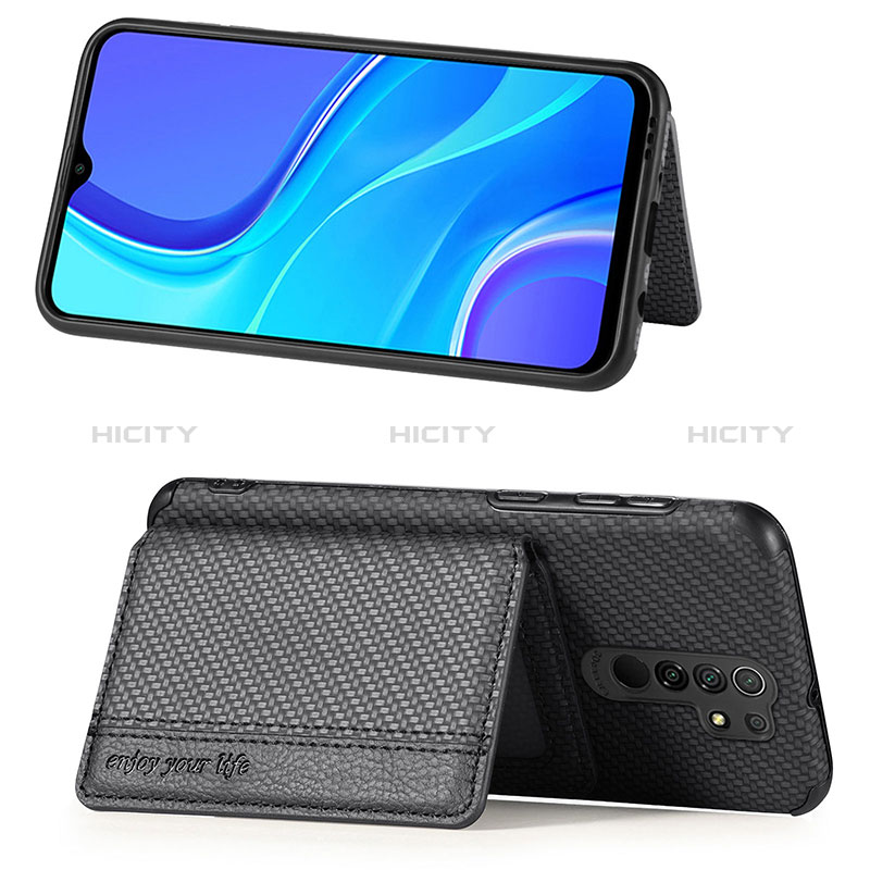 Coque Ultra Fine Silicone Souple Housse Etui avec Aimante Magnetique S02D pour Xiaomi Redmi 9 Plus