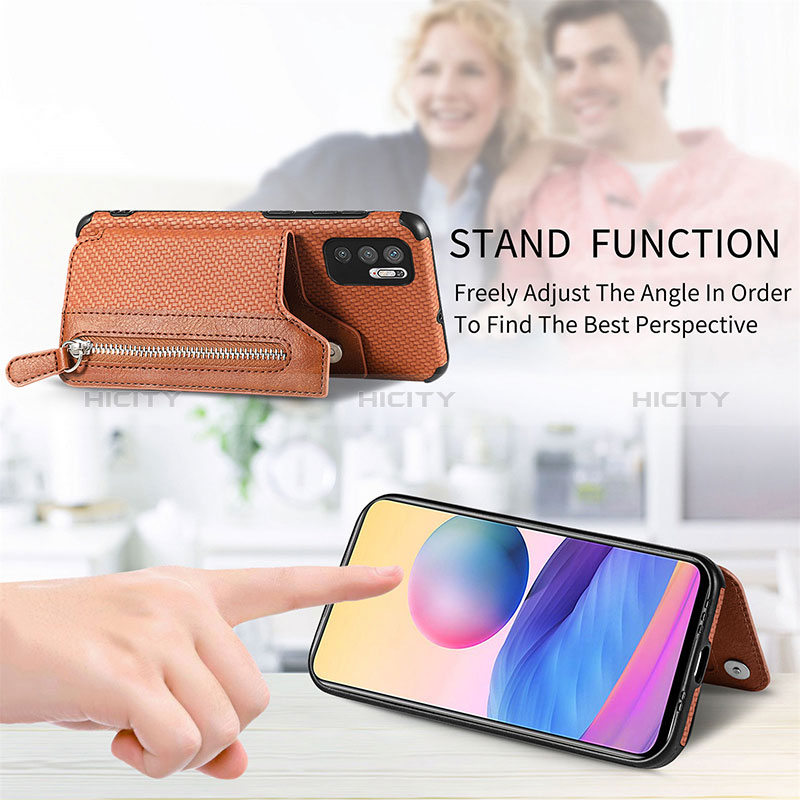 Coque Ultra Fine Silicone Souple Housse Etui avec Aimante Magnetique S02D pour Xiaomi Redmi Note 10 5G Plus