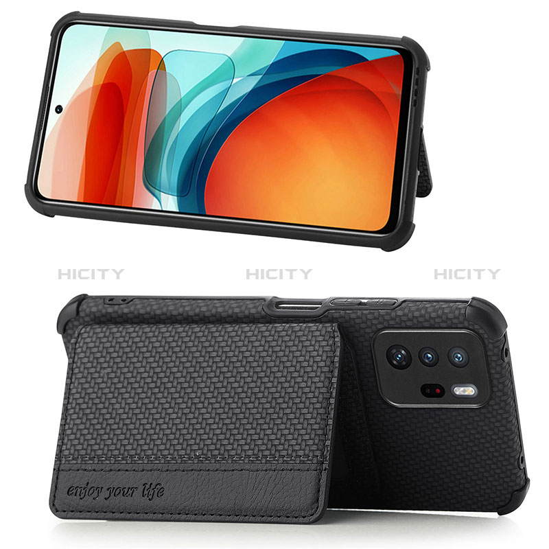 Coque Ultra Fine Silicone Souple Housse Etui avec Aimante Magnetique S02D pour Xiaomi Redmi Note 10 Pro 5G Plus