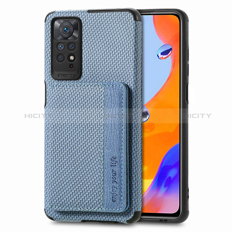 Coque Ultra Fine Silicone Souple Housse Etui avec Aimante Magnetique S02D pour Xiaomi Redmi Note 11 Pro 4G Plus