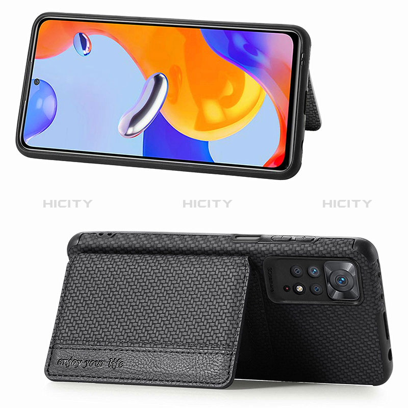 Coque Ultra Fine Silicone Souple Housse Etui avec Aimante Magnetique S02D pour Xiaomi Redmi Note 11 Pro 5G Plus