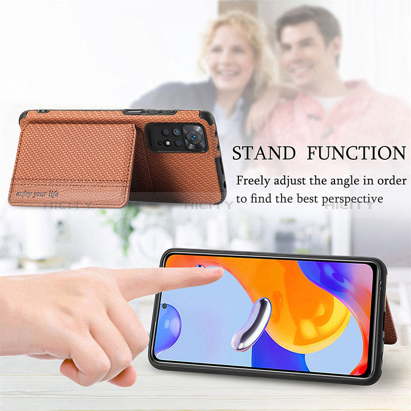 Coque Ultra Fine Silicone Souple Housse Etui avec Aimante Magnetique S02D pour Xiaomi Redmi Note 12 Pro 4G Plus