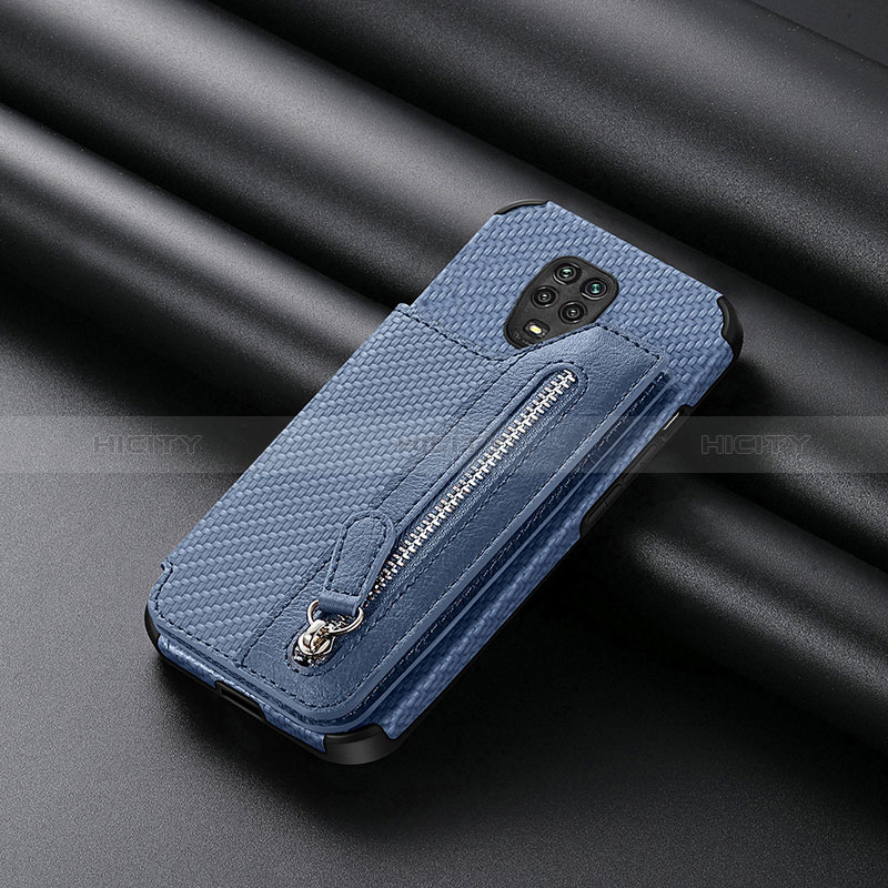 Coque Ultra Fine Silicone Souple Housse Etui avec Aimante Magnetique S02D pour Xiaomi Redmi Note 9 Pro Max Bleu Plus