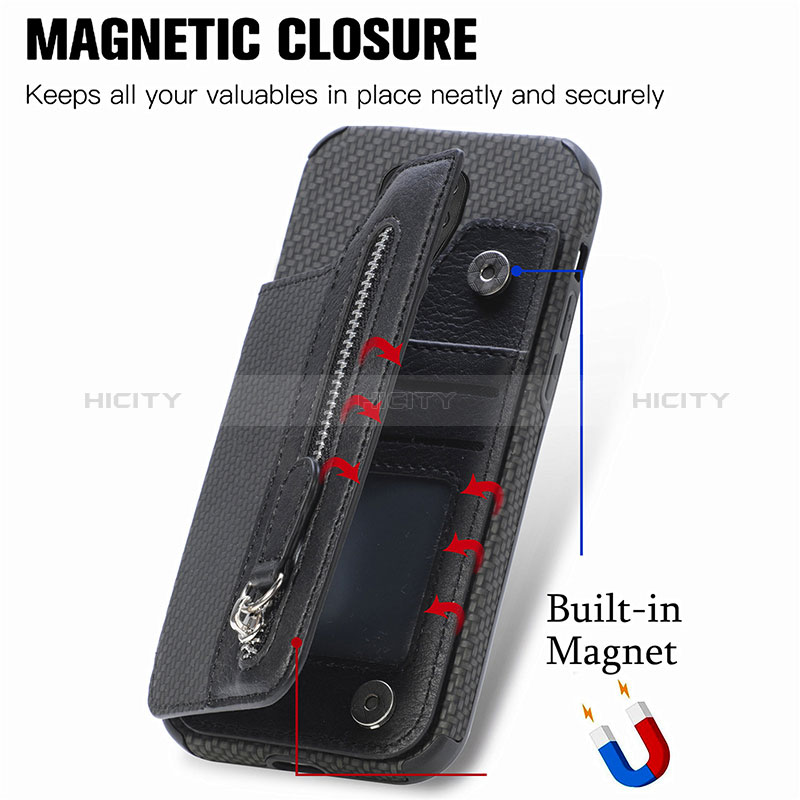 Coque Ultra Fine Silicone Souple Housse Etui avec Aimante Magnetique S02D pour Xiaomi Redmi Note 9 Pro Max Plus