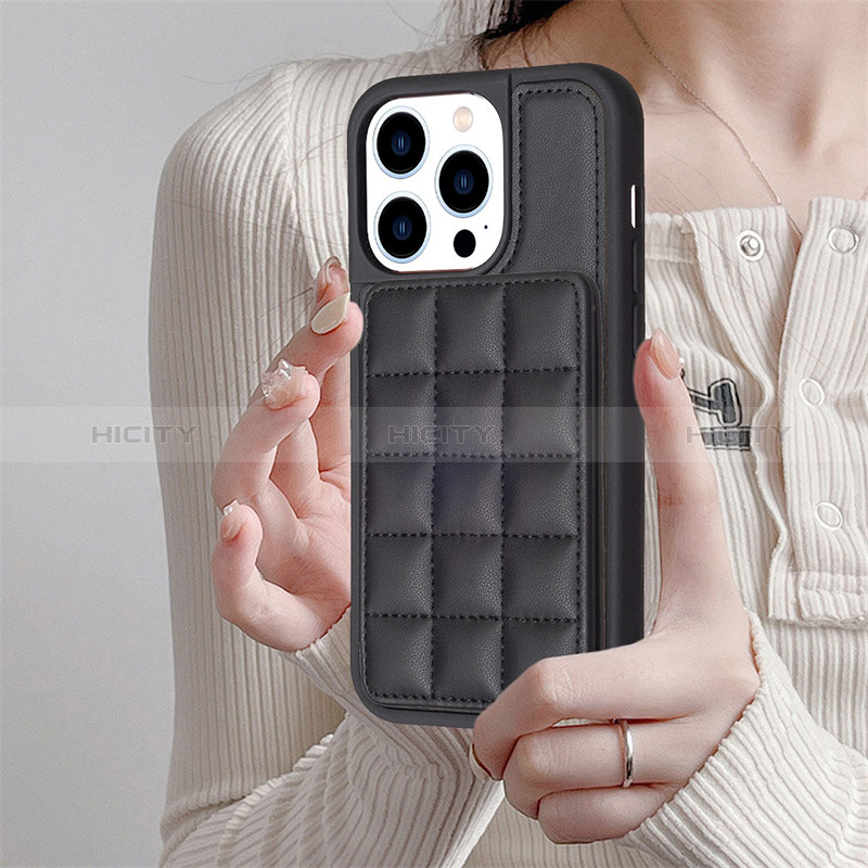 Coque Ultra Fine Silicone Souple Housse Etui avec Aimante Magnetique S03D pour Apple iPhone 13 Pro Max Plus