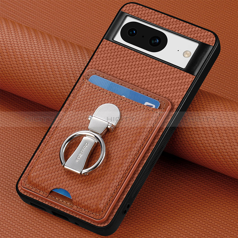 Coque Ultra Fine Silicone Souple Housse Etui avec Aimante Magnetique S03D pour Google Pixel 8 5G Marron Plus